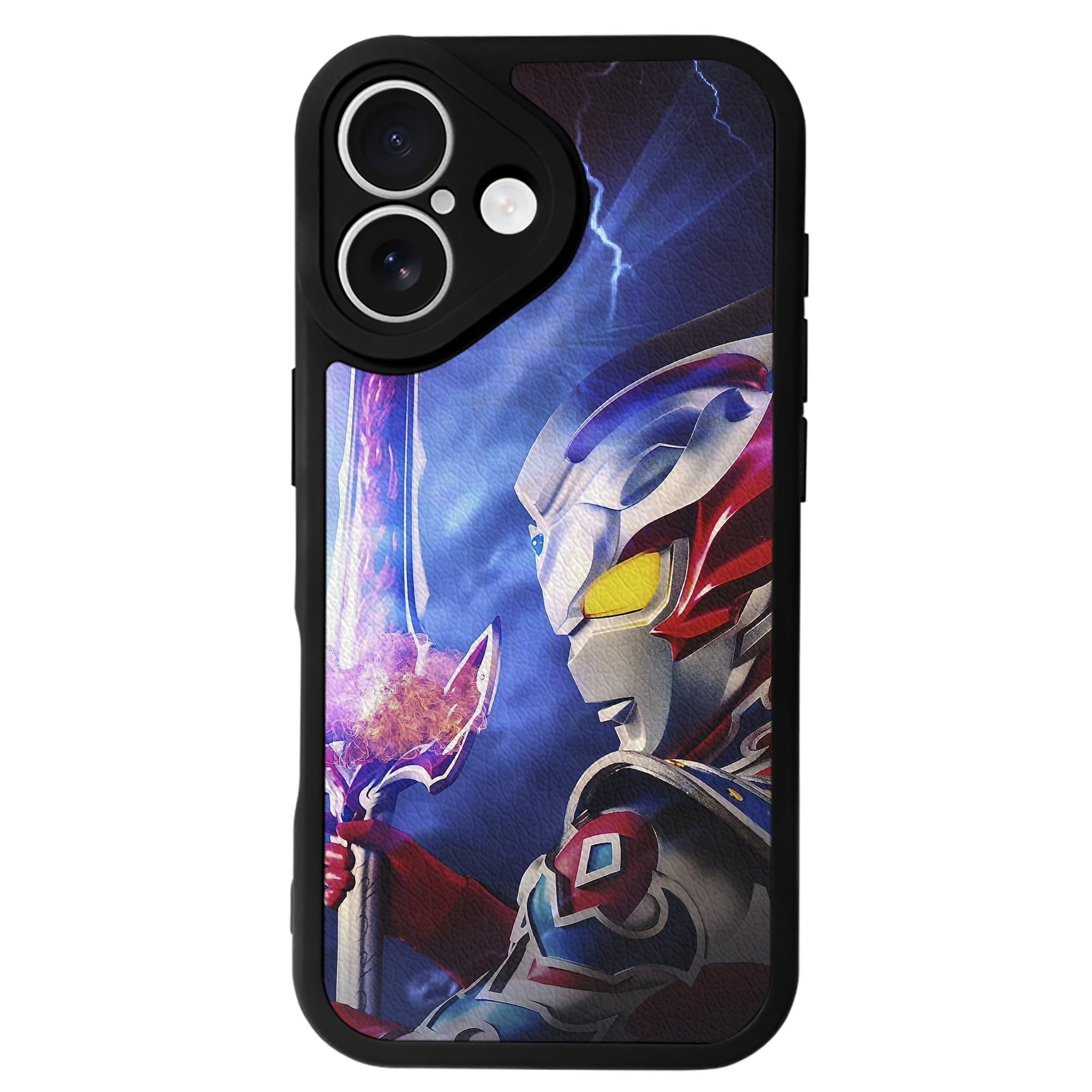 （画像用） ウルトラマン Ultraman 【iPhone 16シリーズ対応】シリコンスマホケース（レザー調） 材質：シリコン